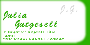 julia gutgesell business card